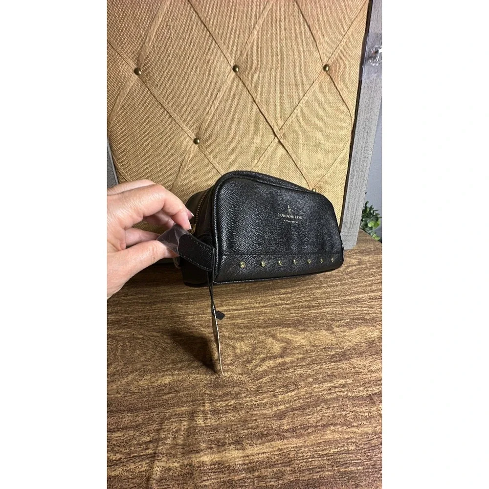 NWT London Fog Nora Studded Cosmetic/Toiletry Bag